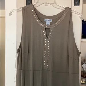 NWOT olive  green dress size 0X ( 14/16)
